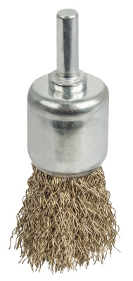 Кордщетка для дрели кистеобразная мягкая ПРАКТИКА 22 мм (1шт.) блистер