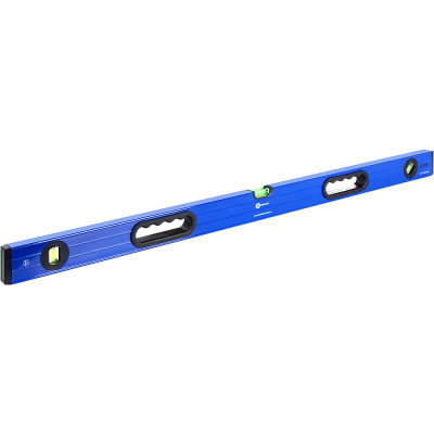Уровень строительный КОБАЛЬТ Комфорт, 1000 мм, профиль 23 x 59 мм, 3 глазка,2 ручк точность 1,0 мм/м