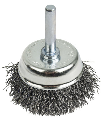 Кордщетка для дрели чашеобразная мягкая ПРАКТИКА  50 мм (1шт.) блистер 1/10 Кордщетка для дрели чашеобразная мягкая ПРАКТИКА  50 мм (1шт.) блистер 1/10