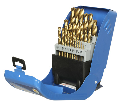 Набор сверл по металлу ПРАКТИКА "Мастер", 25 шт, 1 - 13 мм в металлической кассете