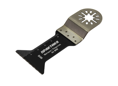 Насадка для МФИ ПРАКТИКА режущая Т-образная, BiM, по металлу и дереву, 44 мм, крупный зуб