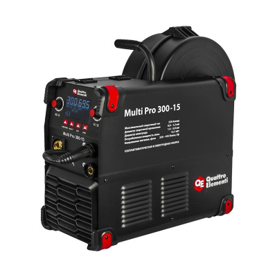 Аппарат полуавтомат,инвертор QE Multi Pro 300-15 (300A,3фазы,3вида сваркиMIG/TIG/MMA,кат15 кг,Диспл