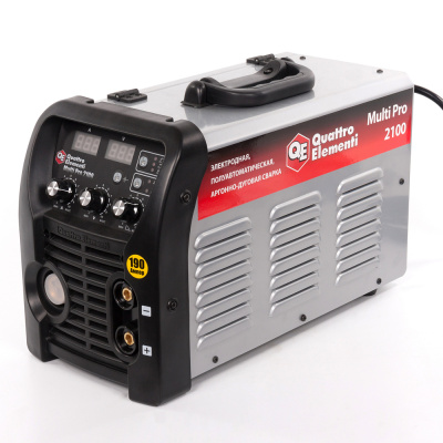Аппарат полуавтомат. сварки, инвертор QUATTRO ELEMENTI MultiPro2100 (190A,3 видаMIG/TIG/MMA,дисплей)