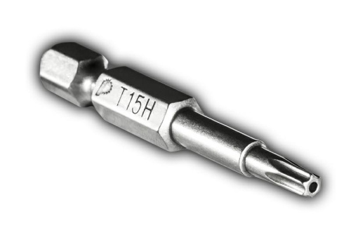 Бита отверточная ПРАКТИКА "Профи" Torx Tamper-15 х 50мм (2шт), блистер