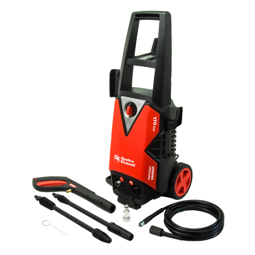 Мойка высокого давления QUATTRO ELEMENTI  VERONA 170 Turbo (2100Вт, 170Бар, Колеса, 410л/ч) + роторн