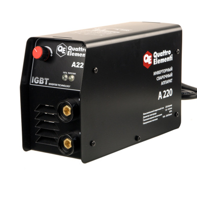 Аппарат электродной сварки, инвертор QUATTRO ELEMENTI A 220 (220 А, ПВ 60%, до 4.0 мм, 5.4 кг, 160-2