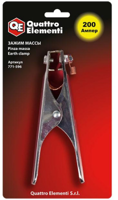 Зажим массы QUATTRO ELEMENTI 200 А (блистер) *****