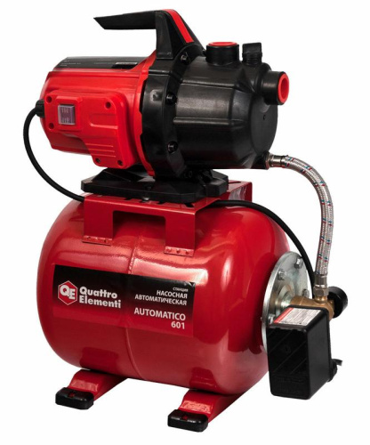 Насосная станция QUATTRO ELEMENTI Automatico 601 (600 Вт, 2800 л/ч, для чистой, 35 м, 12кг)***