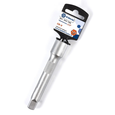 Удлинитель КОБАЛЬТ 1/2", 125 мм, Cr-V (1 шт.) подвес