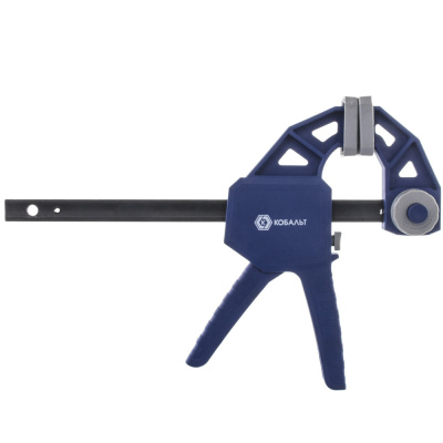 Струбцина пистолетная КОБАЛЬТ 150 мм, быстрозажимная, СИЛА ЗАЖИМА 70 КГC Струбцина пистолетная КОБАЛЬТ 150 мм, быстрозажимная, СИЛА ЗАЖИМА 70 КГC