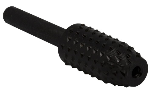 Шарошка по дереву ПРАКТИКА стальная, конусная усеченная 13 х 28 мм, хвост 6 мм, блистер