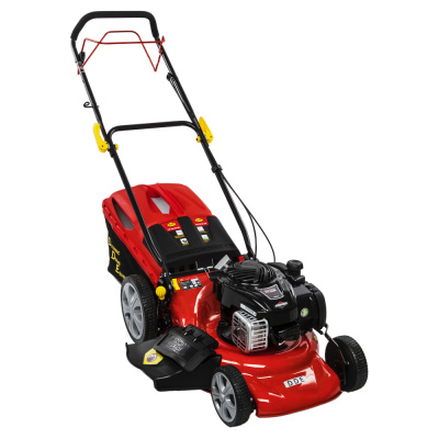 Газонокосилка бензиновая DDE LM 46-60 DB самоход, 46cм, B&S 500E,  4л.с, 60л, 35кг)
