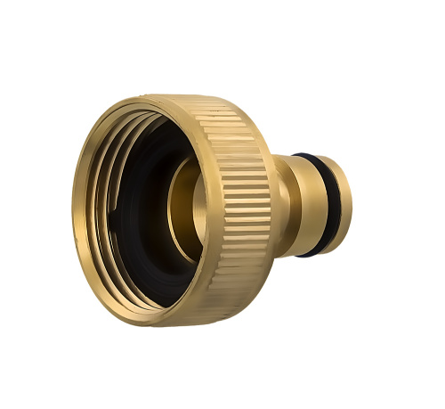 Штуцер для шланга QUATTRO ELEMENTI внутр. резьба   1" - БРС папа, латунь