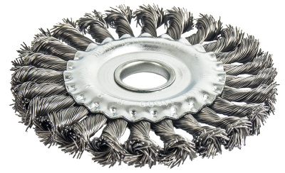 Кордщетка для МШУ радиальная витая ПРАКТИКА 125 х 22,2 мм (1шт.) блистер**