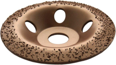 Чашка твердосплавная ПРАКТИКА 125 х 22 мм наклонный, зерно #24 мелкое