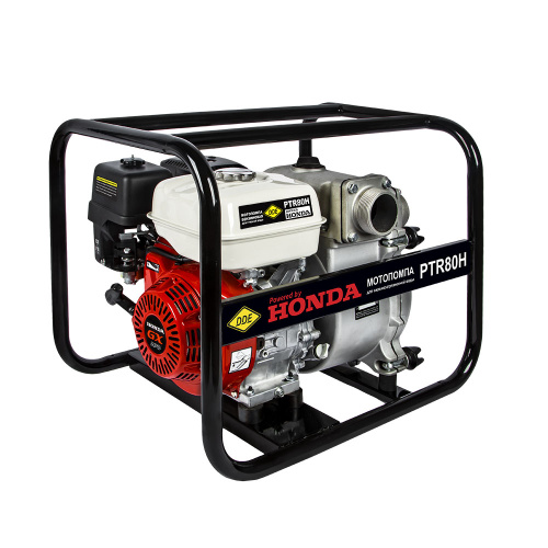 Мотопомпа бензиновая грязевая DDE PTR80H (вых 80мм,HONDA.GX270, напор 27м,1210л/мин,60кг)
