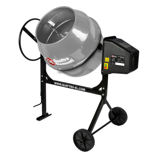 Бетоносмеситель QUATTRO ELEMENTI Terra 140 (550 Вт, 140л, 27об/м, замес 65л, чугунный венец)