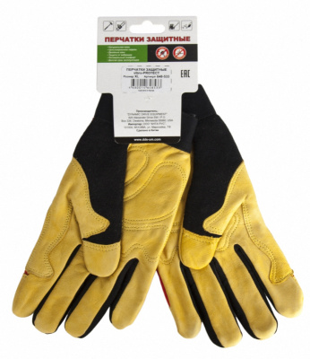 Перчатки DDE vibro-PROTECT  кожа /спандекс,  размер  L