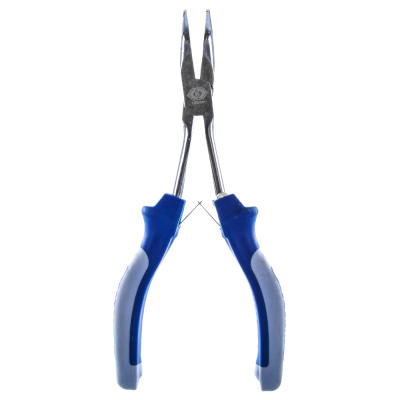 Длинногубцы КОБАЛЬТ изогнутые мини удлинненные 185 мм, CR-V (1 шт.) подвес 1/10