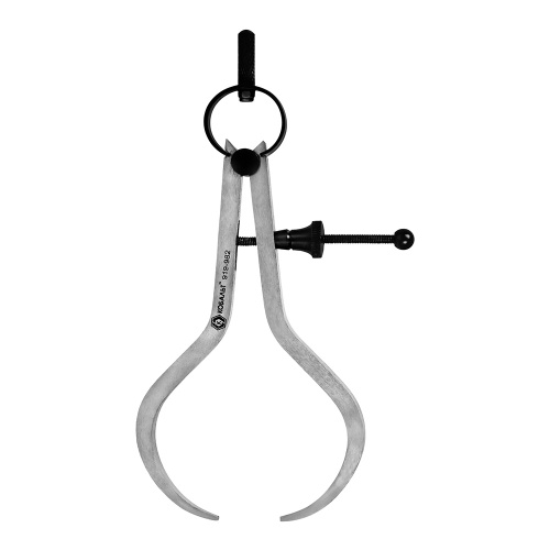 Кронциркуль КОБАЛЬТ для наружных измерений до 125 мм, С ПРУЖИНОЙ И ФИКС.ВИНТОМ, из углеродистой стал