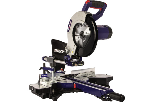 Пила торцовочная ПУЛЬСАР ПТН 255-2300С-2 (2300Вт, 255х30мм, рез 90х340мм, 3200/4500 об/мин, 16,5 кг)