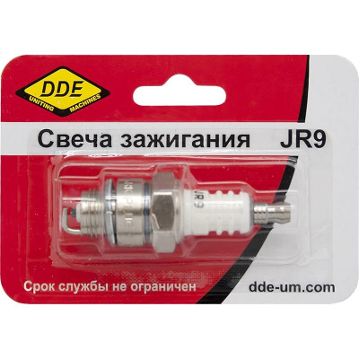 Свеча зажигания DDE - JR9 (Champion RJ19LM, Bosch WR11EO, NGK BR2LM) "Эльф", "Тролль", все газонокос