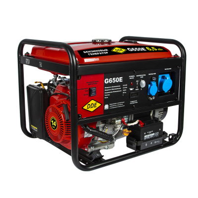 Генератор бензиновый DDE G650Е (1ф 6,0/6,5 кВт бак 25 л 88 кг дв-ль 14 л.с. элстарт)917-439