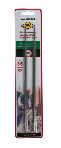 Напильник круглый DDE 5,2 мм - 13/64"  (уп. 2шт в блистер)