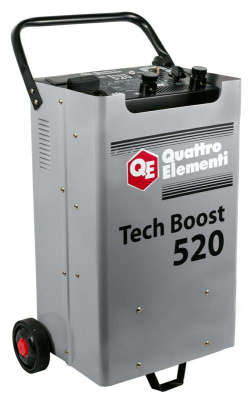Пуско-зарядное устройство QUATTRO ELEMENTI Tech Boost 520 ( 12 / 24 Вольт, пуск до 450А)