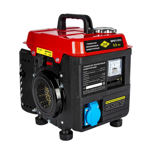 Электростанция возд. охл.бензиновая открытая DDE инверторная  DPG1101i  однофаз.ном/макс. 0,8/0,9кВт