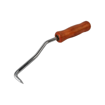 Крючок для вязки арматуры КОБАЛЬТ 230 мм, из нержавеющей стали, деревянная рукоятка, блистер