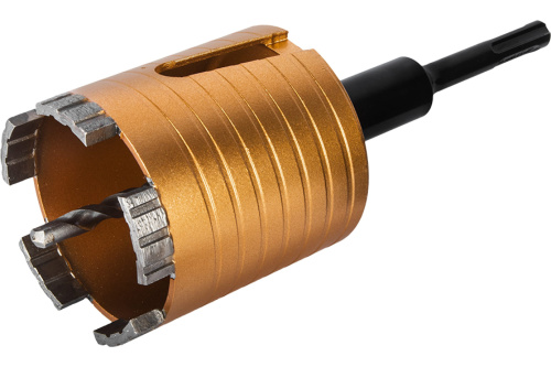 Коронка алмазная ПРАКТИКА "Эксперт" по бетону 72мм SDS-plus безударная, 5 турбосегментов 10мм, шт