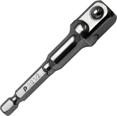 Переходник Адаптер ПРАКТИКА квадрат 1/2" для головок, длина 75 мм, хвостовик шестигранник 1/4" Переходник Адаптер ПРАКТИКА квадрат 1/2" для головок, длина 75 мм, хвостовик шестигранник 1/4"