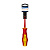 Отвертка диэлектрическая КОБАЛЬТ Ultra Grip FL/PZ-1 х 80 мм CR-V, двухкомпонентная рукоятка