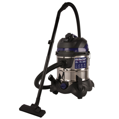Пылесос строительный ПУЛЬСАР ПС 200 (1400 Вт, 20л, розетка до 2000 Вт, шланг 1,5м, 7,5кг)