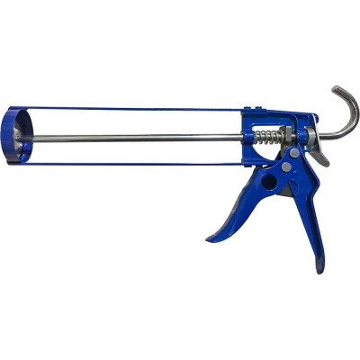 Пистолет для герметика КОБАЛЬТ скелетный, усиленный, резак, противокапельная система