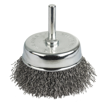 Кордщетка для дрели чашеобразная мягкая ПРАКТИКА  75 мм (1шт.) блистер 1/25