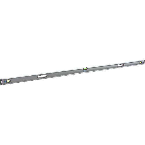 Уровень строительный КОБАЛЬТ Экстра, 2000 мм, профиль 30 x 65 мм, 3 глазка, 2 ручки, V-паз, 