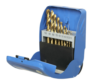 Набор сверл по металлу ПРАКТИКА "Мастер", 10 шт, 1 - 10 мм в металлической кассете