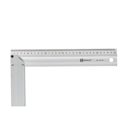 Угольник КОБАЛЬТ столярный 300 мм, алюминиевый Угольник КОБАЛЬТ столярный 300 мм, алюминиевый