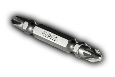 Бита отверточная ПРАКТИКА "Профи" двусторонняя PH-2 / PZ-2 х 60мм (2шт), блистер** Бита отверточная ПРАКТИКА "Профи" двусторонняя PH-2 / PZ-2 х 60мм (2шт), блистер**