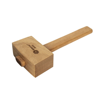 Киянка КОБАЛЬТ 240 гр., деревянная рукоятка из ясеня, размер бойка 115 х 65 х 45 мм